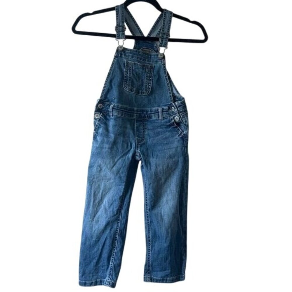 Kids Adjustable Denim Overalls With Pockets For Play & Casual Wear